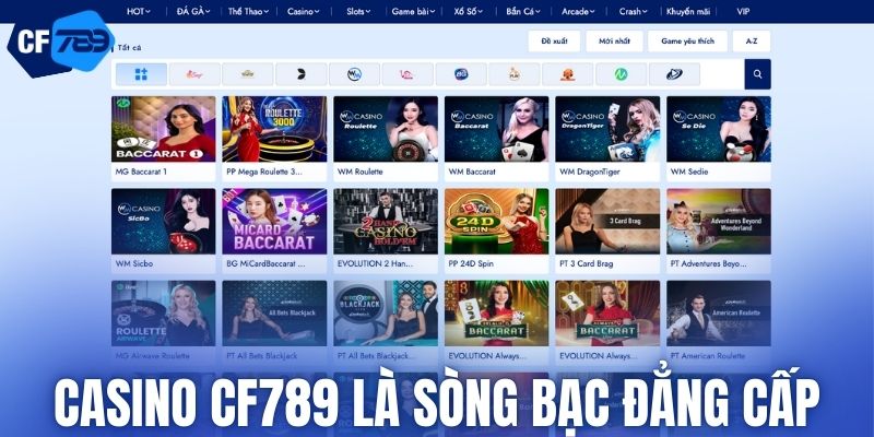 Casino CF789 là sòng bạc đẳng cấp
